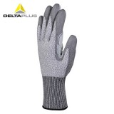 代尔塔 202022指尖和掌面PU涂层防割手套手掌贴皮玻璃加工手套耐磨
