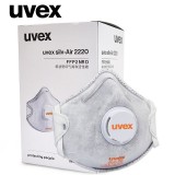 优唯斯（UVEX）FFP2活性炭口罩silv-air2220 防装修异味尾气防粉尘头戴式有呼吸阀