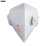 UVEX优唯斯 3210 防尘防雾霾防pm2.5口罩KN95防花粉透气带呼吸阀 头戴式