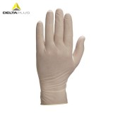 代尔塔  201372 一次性手套天然乳胶材质食品加工防护手套