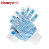 霍尼韦尔 2232092CN劳保手套加厚耐磨 涂胶防滑点胶棉线手套 工地工作男女手套