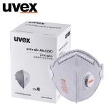 uvex优唯斯 3220 防尘FFP2口罩KN95防颗粒物飞沫头戴式活性炭口罩