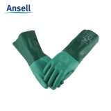 安思尔 8-354 氯丁橡胶耐油 酸碱溶剂实验加长加厚工作防 化工手套