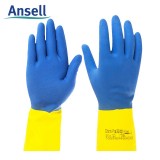 安思尔 2247 氯丁橡胶防化手套内衬植绒防酸碱液体化学品处理耐溶剂手套