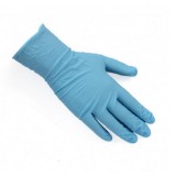 安思尔 92-471丁腈橡胶无粉一次性手套蓝色24cm厚0.1mm防化学品抓握力强【可定制】