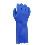 海太尔 10-224-30 PVC防化手套-30CM 针织棉衬里 直筒袖口