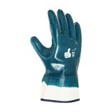 登升 N728一把手 全浸丁腈劳保工地手套电焊安全袖手套耐磨耐油防水