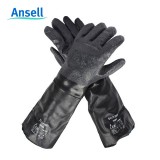 安思尔 19-024 氯丁橡胶防化手套劳保手套加长加厚