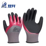 登升 159 丁腈手套磨砂涂胶手套防滑耐磨耐油耐酸碱防护手套